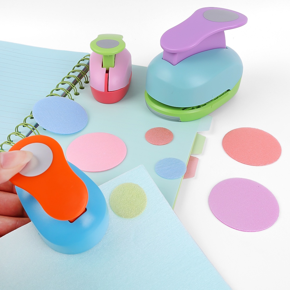Alat Puncher / Pembolong Kertas Handmade DIY Ukuran 2.5 / 5cm Untuk Edukasi Anak