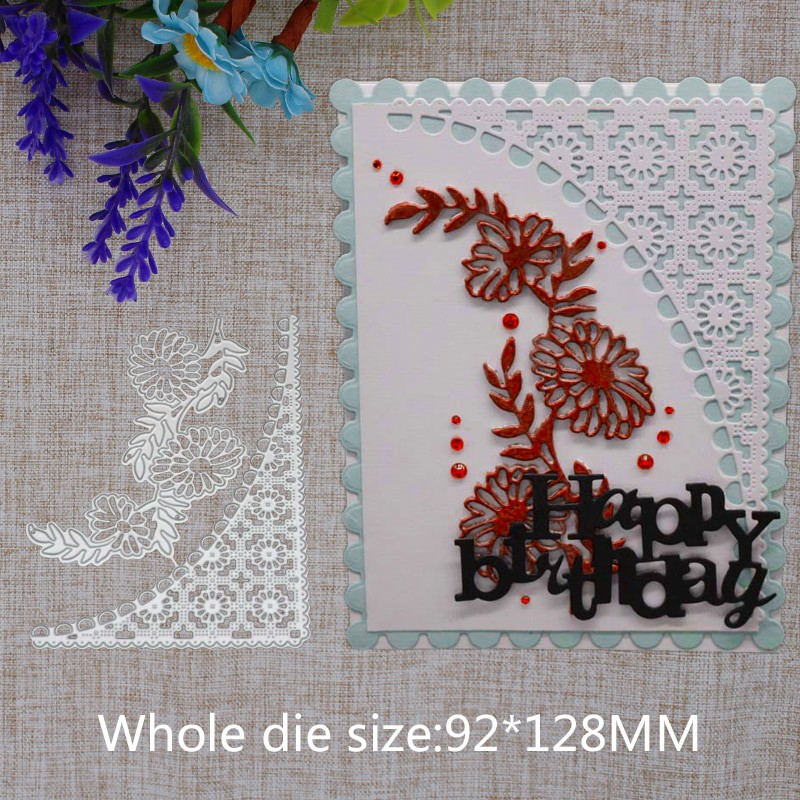 

New Arrival Irregular Flower Corner Cutting Die Stencil DIY Scrapbook Photo Album