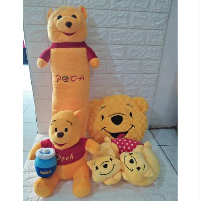 Paket Boneka Bantal Guling Winnie The Pooh Series Set SNI