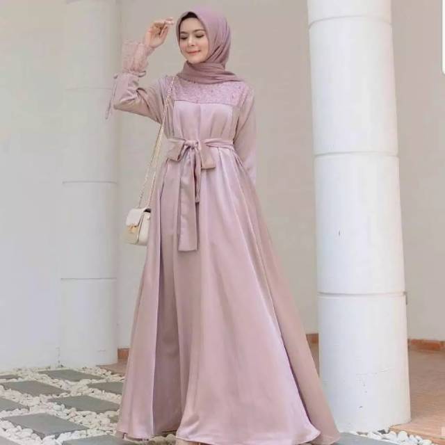 Zhirana dress baju gamis pakaian wanita fashion muslim