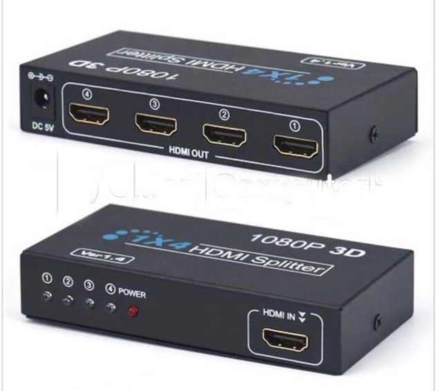 HDMI SPLITTER 4 PORT Spliter 4port Full HD 1080p 3D 4K V1.4