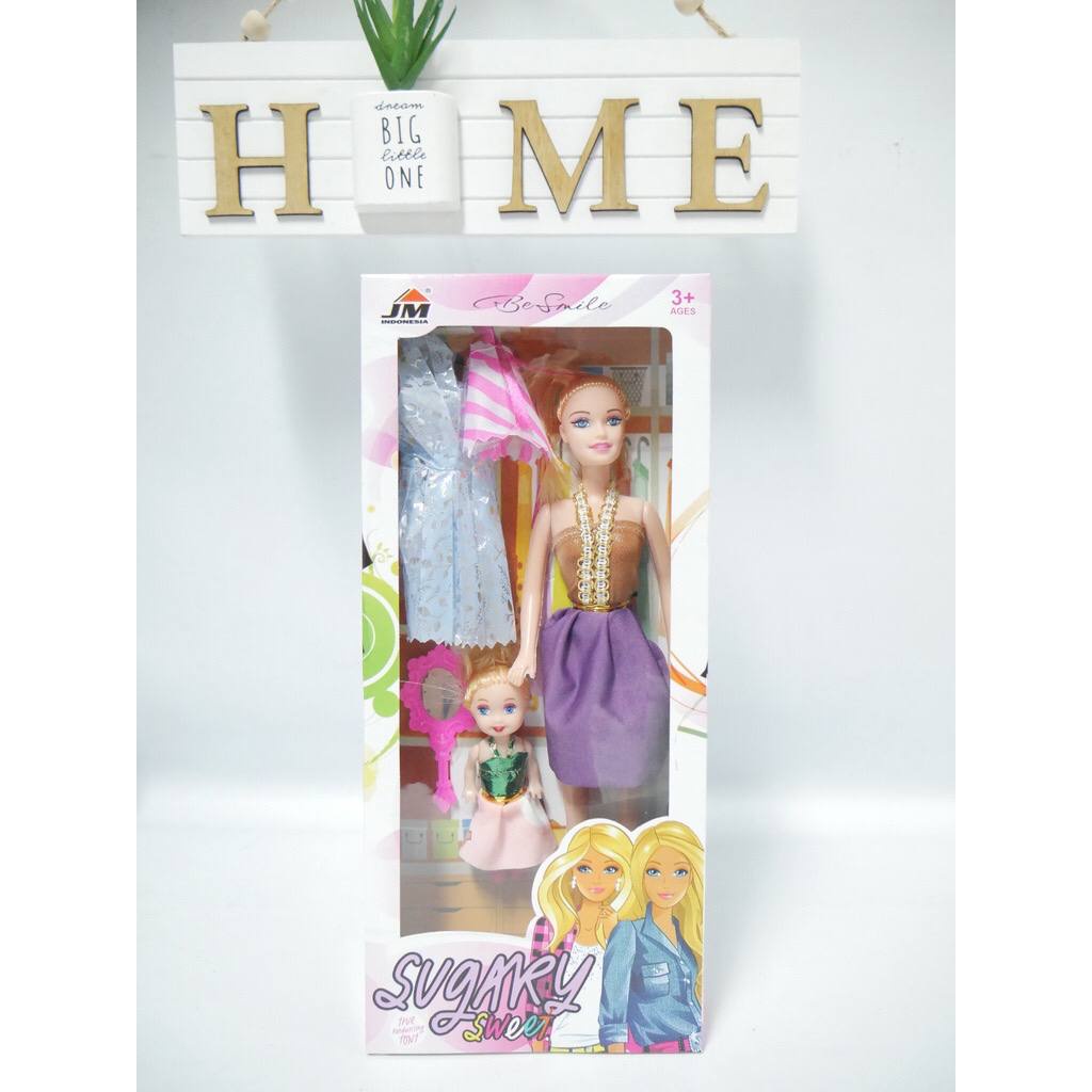 Boneka Baju Ganti dan Anak Boneka Dress Cantik