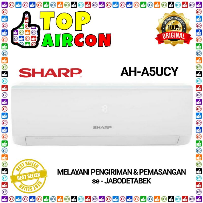 ac sharp ah   a5 ucy 1 2 pk ac sharp 5 ucy turbo ah a5ucy unit only