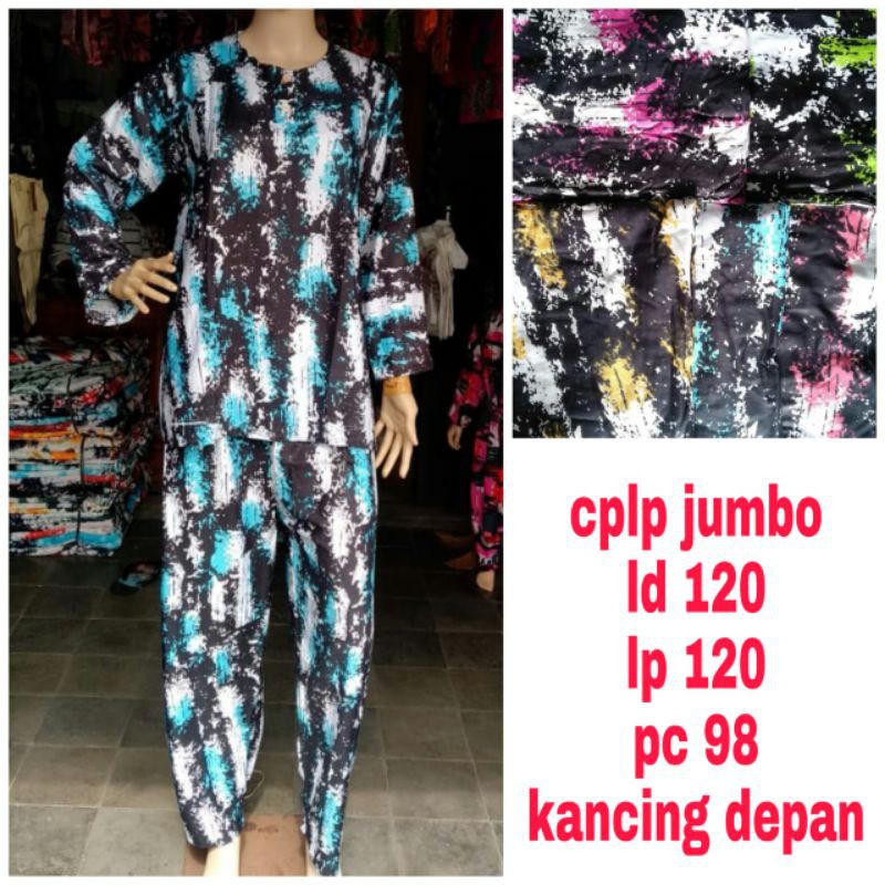 one set celana panjang lengan panjang babydoll piyama