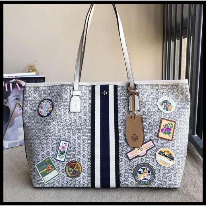 Bag Canvas - Tas Wanita Tb Gemini Link Canvas Patches Tote