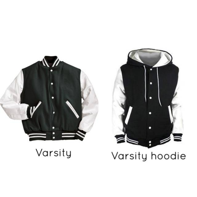 jaket varsity hoodie