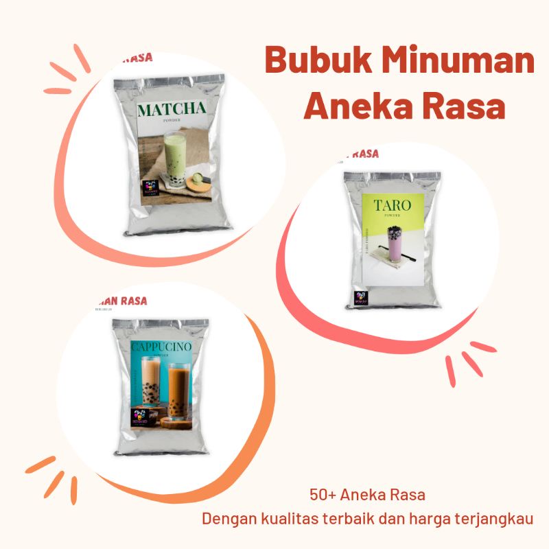 Jual BUBUK MINUMAN ANEKA RASA 1KG / BUBUK MINUMAN BOBA / BUBUK MINUMAN ...