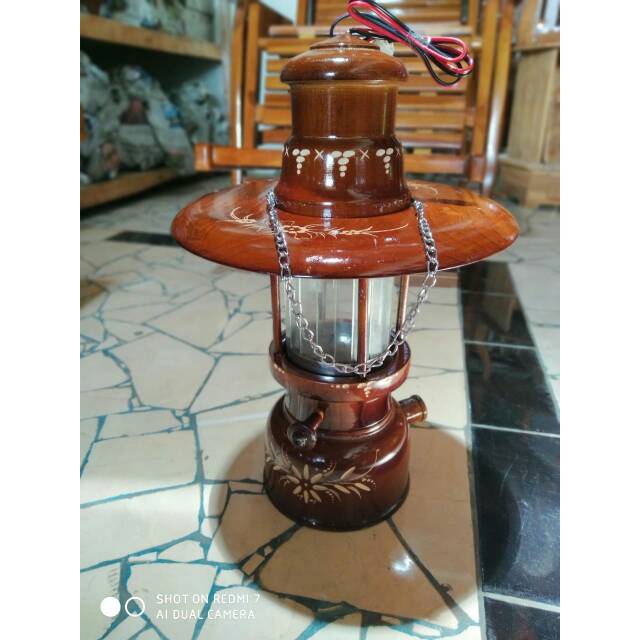  lampu  petromak lampu  hias  lampu  gantung dari kayu jati 