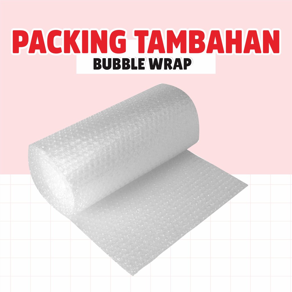 

BUBBLE WRAP PACKING TAMBAHAN PELINDUNG PAKET