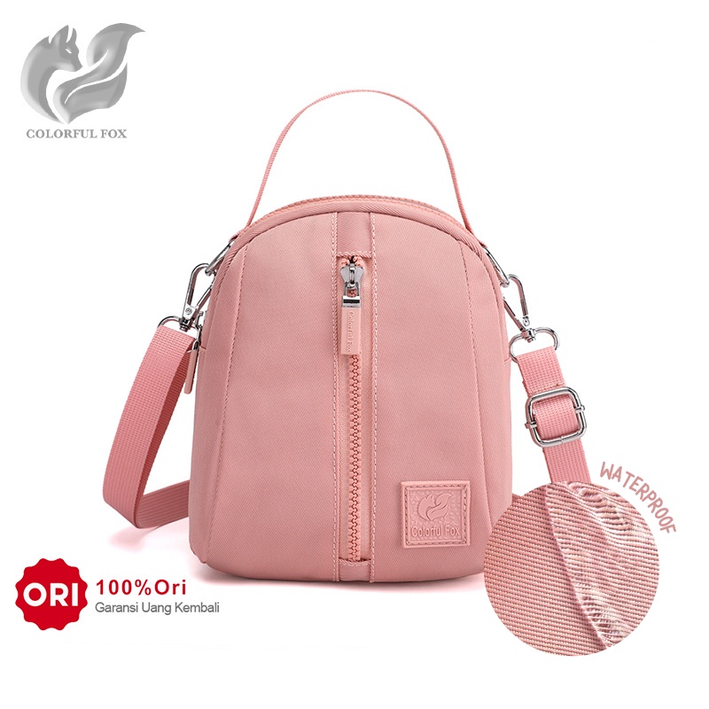 COLOURFUL FOX 0419 Tas Selempang Wanita Sling Bag Wanita Hand Bag Wanita Bahan Anti Air