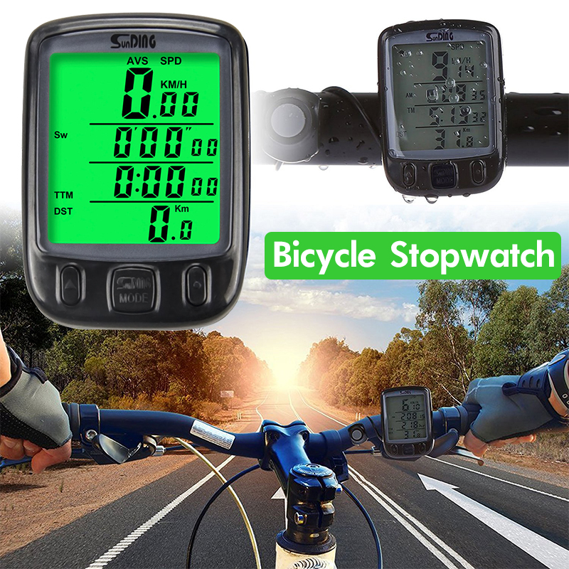 SD-563A Waterproof LED Backlight Bicycle Speedometer
