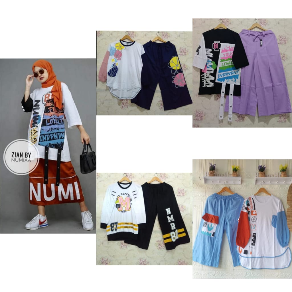 XXXL | Setelan Kulot Jumbo Combed By Jevanni Ori | Setelan Kulot Super Jumbo | Setelan LD 130