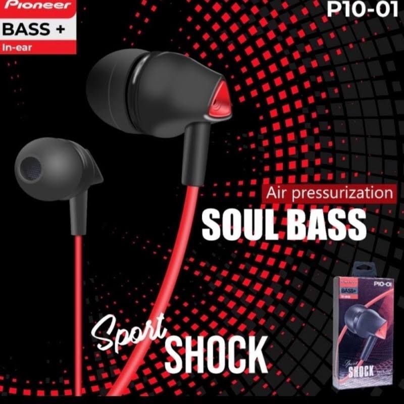 Headset Super Bass Premium Quality In-Ear Earphone Bass stereo Pioner [P-01]