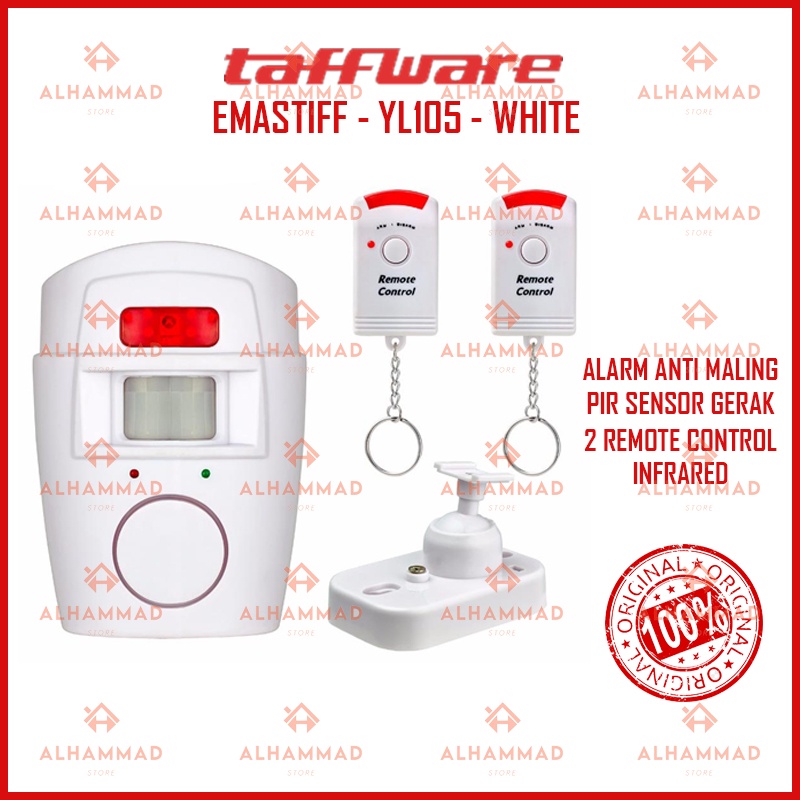 Alarm Anti Maling Infrared PIR Sensor Gerak 2 Remote