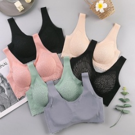 GO!BR842 BH BRA SEAMLESS LACE PUSH UP TANPA KAWAT BRALATE ELASTIS DENGAN BUSA BAHAN HALUS