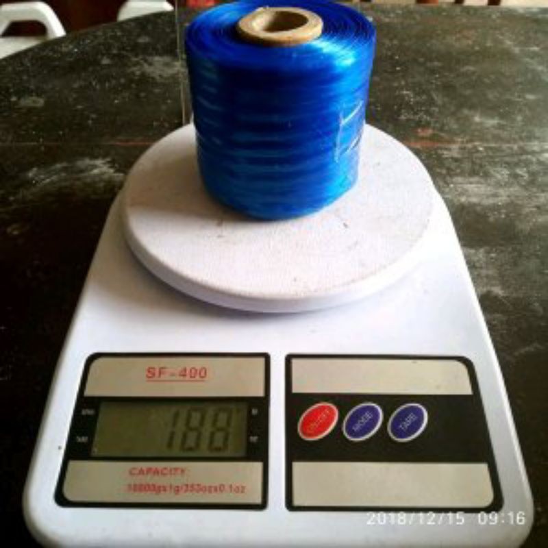 

1 roll Tali gawar tali salaran plastik warna biru merk bell