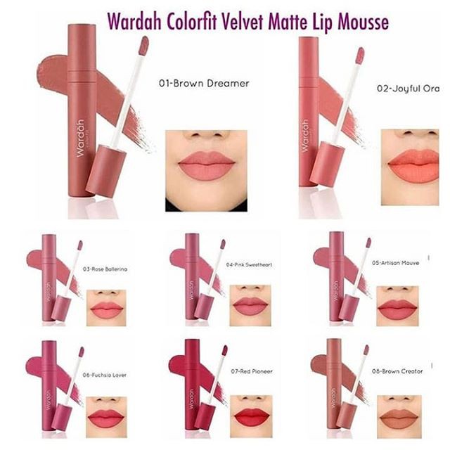 Warna Lipstik Wardah Colorfit Velvet - LIPSTICKTOK
