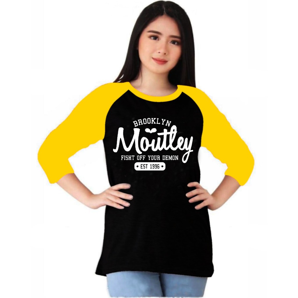Kaos Atasan Wanita Lengan 3/4 / Kaos raglan Wanita/ Kaos Cewek/ Kaos Oblong/ Baju Kaos Tshirt-3