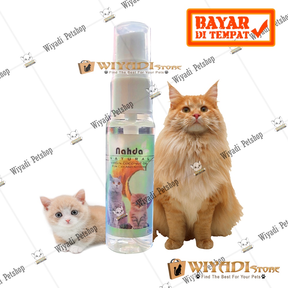 Virgin Coconut Oil VCO 30ml Minyak Kelapa Untuk Scabies Jamur Diare Cacingan Kucing kitten Paling Aman