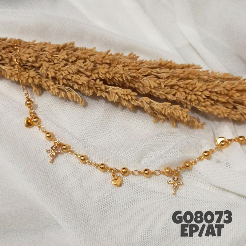 Gelang Tangan Jurai Wanita Salib Warna 18k G08073