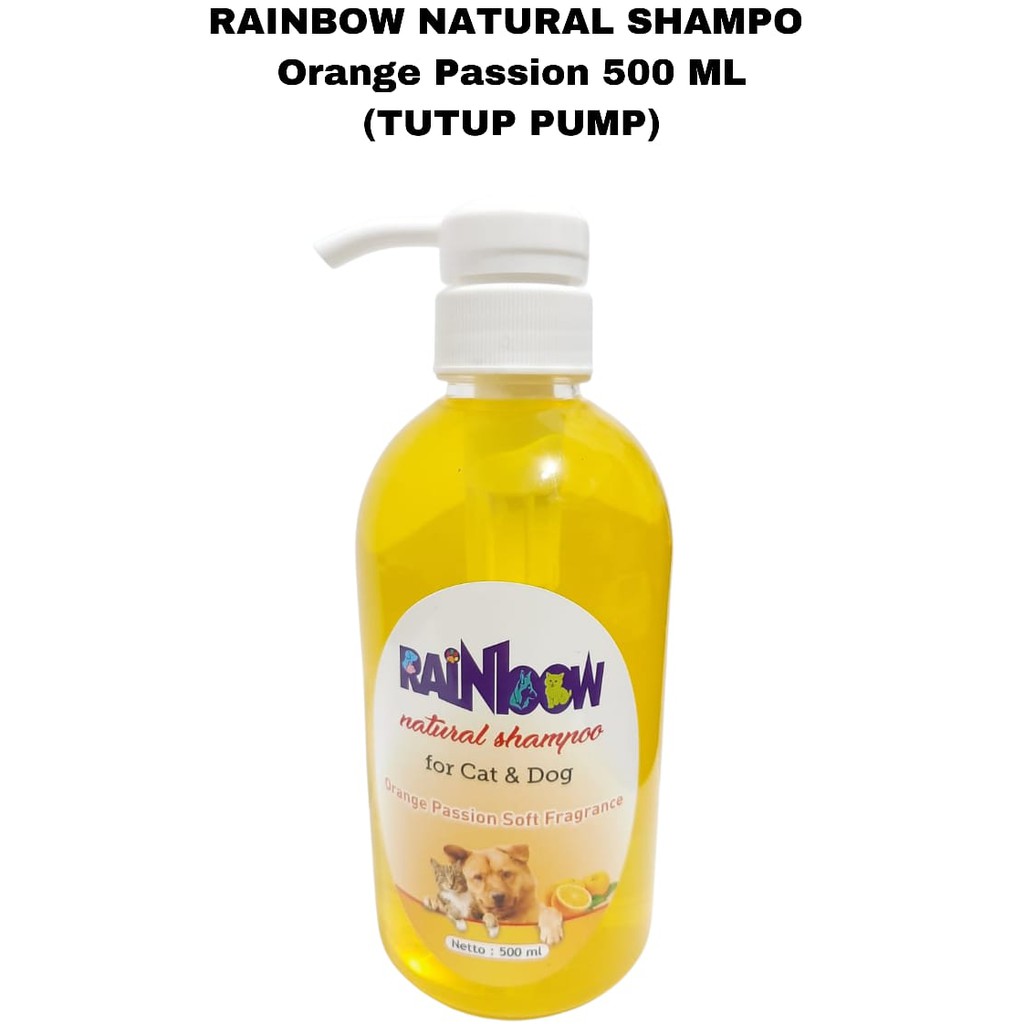 RAINBOW NATURAL SHAMPO KUCING 500 ML Tutup Pump