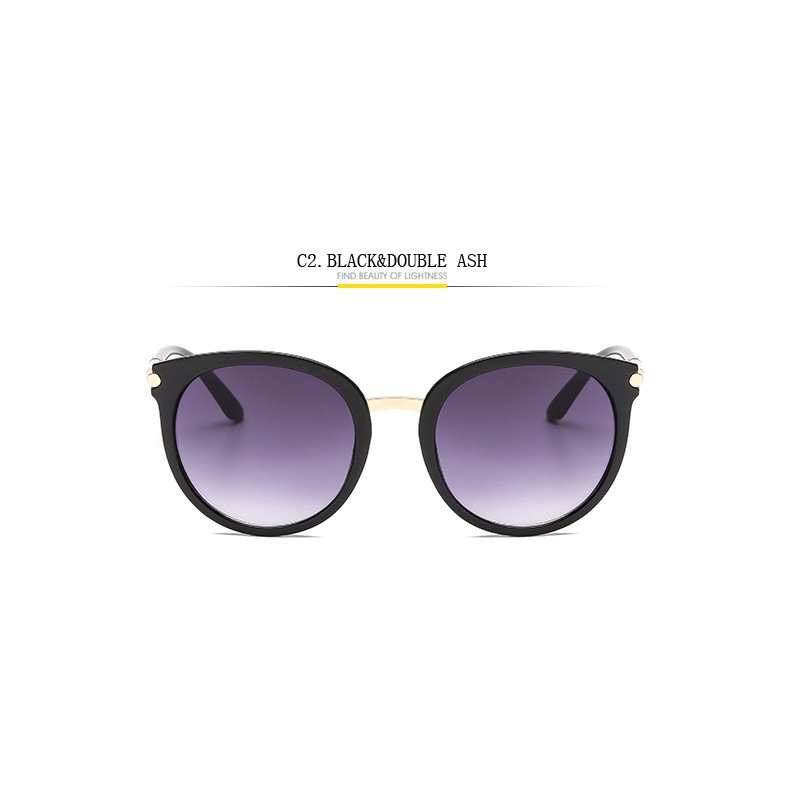 Putaran Ulzzang Style Mode Cermin Sunglasses Wanita Desainer Korea Daftar Baru Kacamata Matahari Anti UV400