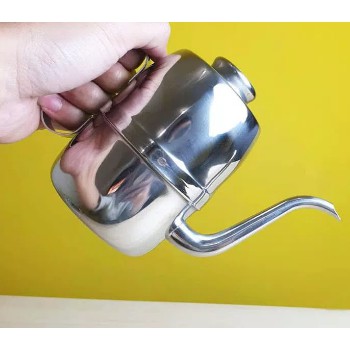 Teko Kopi Leher Angsa / Teko Stainless Steel / Goose Neck Kettle Ukuran 18OZ Water Kettle Coffee