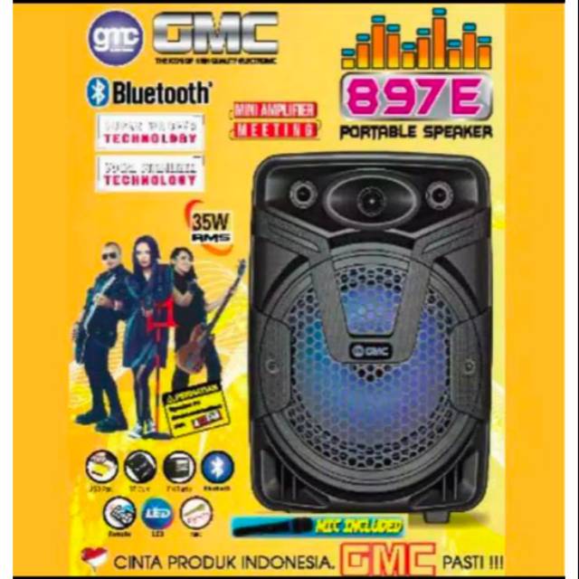 GMC Speaker Bluetooth 897E SuperMegaBass