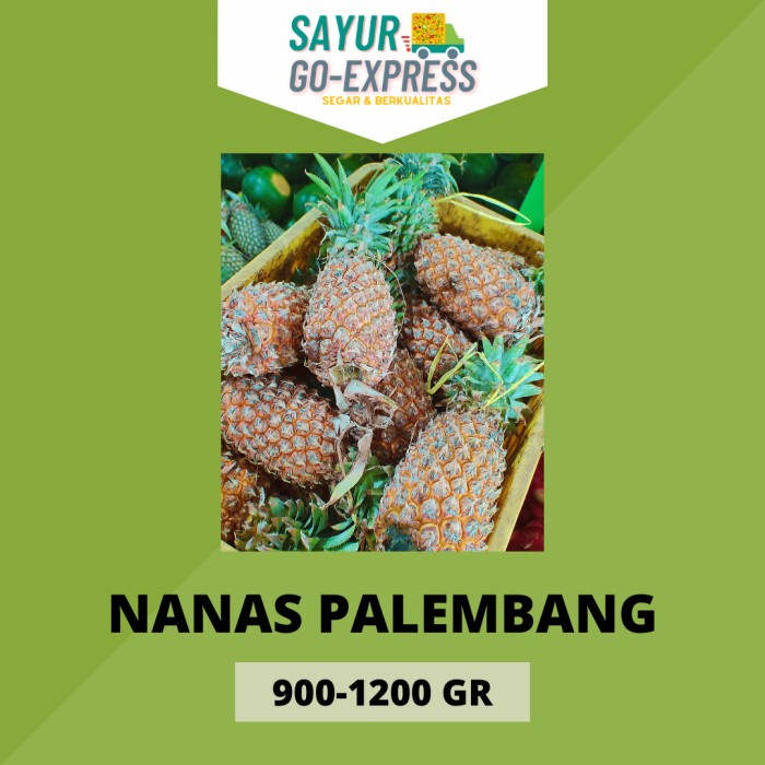 

buah nanas palembang segar utuh fresh pineaple