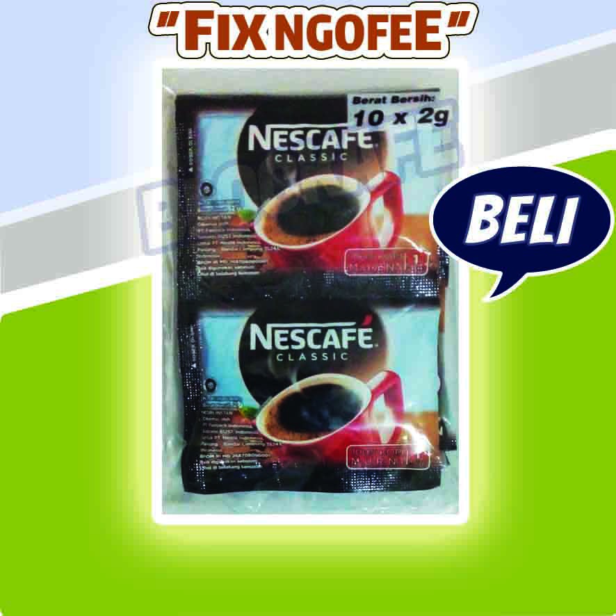 

Nescafe Classic Sachet 10 x 2 gr