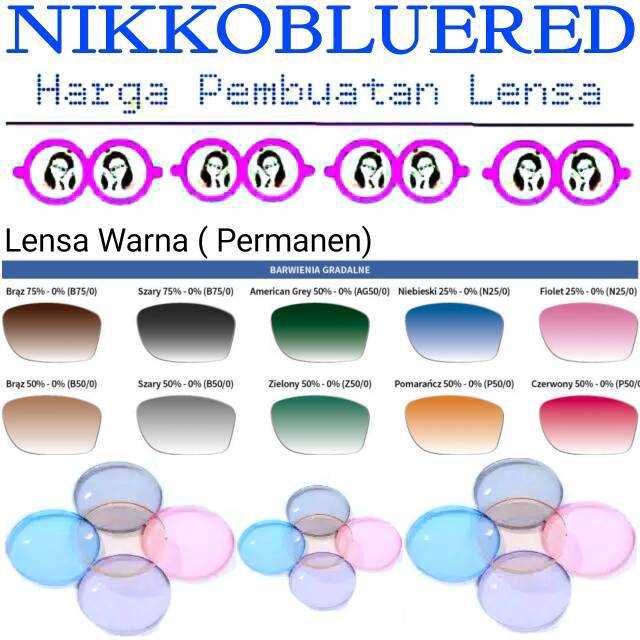 PEMBUATAN LENSA WARNA (PERMANEN)