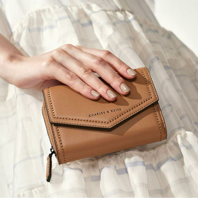 CK  Envelope Short Wallet / CK Small Envelope Wallet / / CK Stitch Trim Envelope Wallet