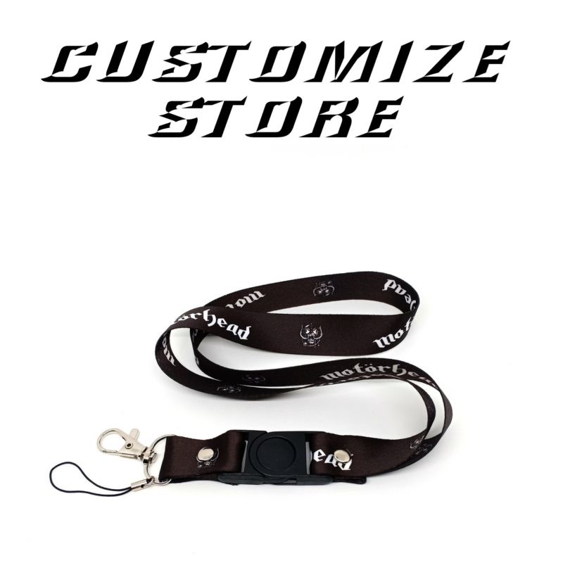 

LANYARD BAND MOTORHEAD TALI ID CARD GANTUNGAN HP PODS NAME TAG