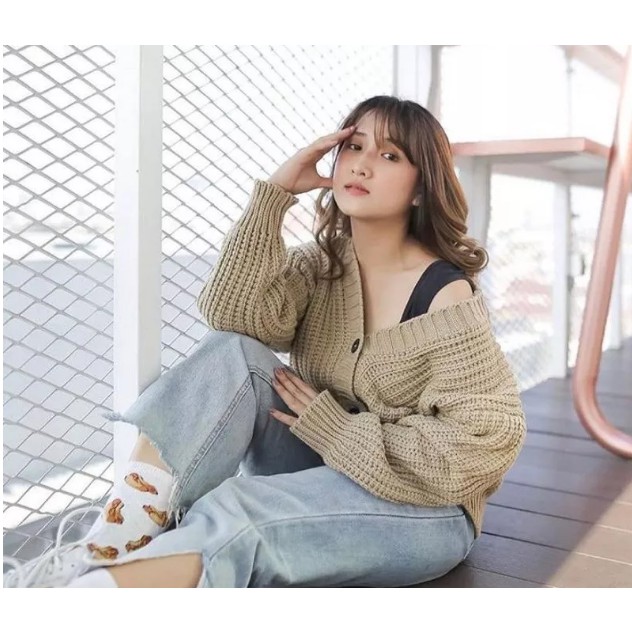 Cardigan Rajut Natali - Outer cardy - Cardigan Oversize - Rajut Premium - Atasan Rajut Terbaru 2021 - cardigan crop - cardigan crop korean style - cardigan