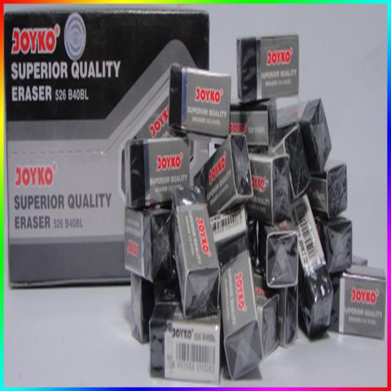 

penghapus joyko kecil warna hitam eraser 526 b40bl stip black color