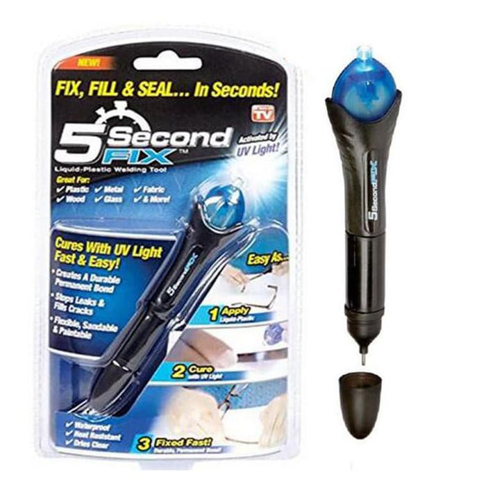 

5 Second Fix Lem Serbaguna Ajaib Sinar UV Magic Super Glue Power Tool NEW