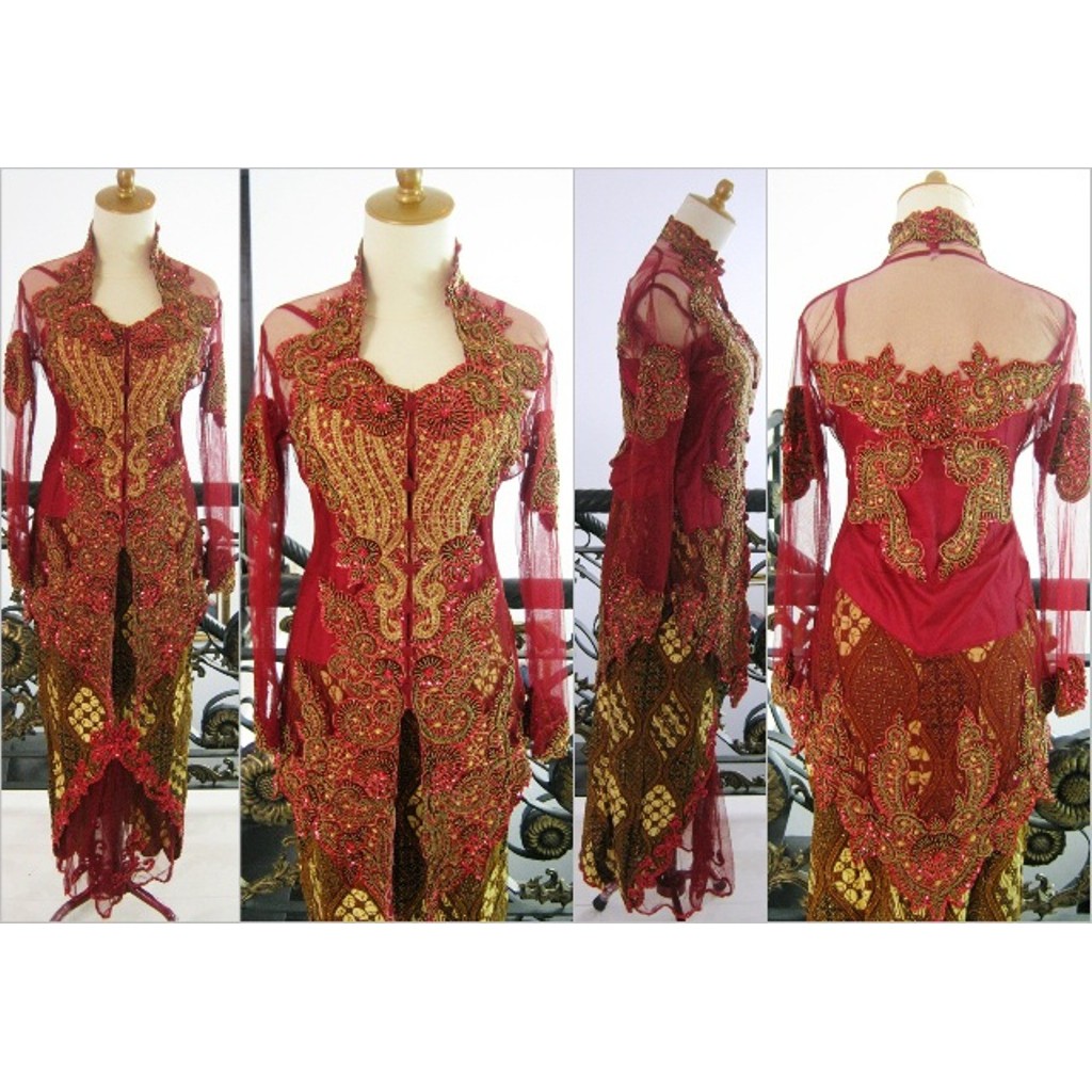 Kebaya Jadi modern wisuda pesta muslim lengan panjang model baru tile