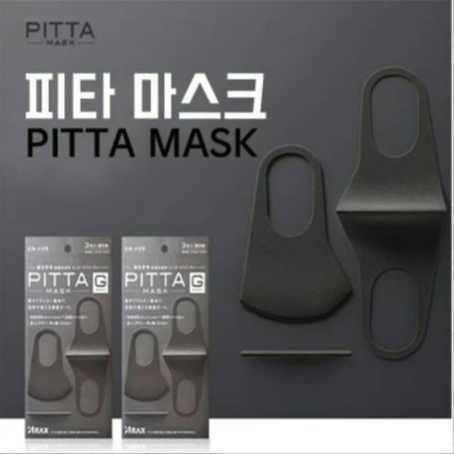 Masker Wajah Korea Hitam Fleksible Adem Nyaman Dipakai