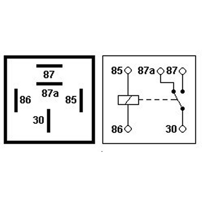 Relay Kaki 5 Pin Pemutus 87a 12V 40A Relay Cut Off Untuk Mobil Motor