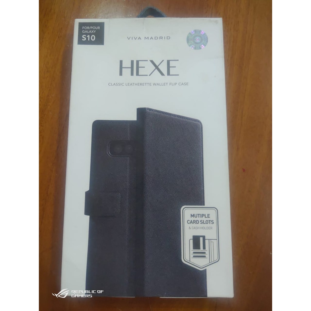 FLIP CASE LEATHER SAMSUNG GALAXY S10 VIVA MADRID HEXE!