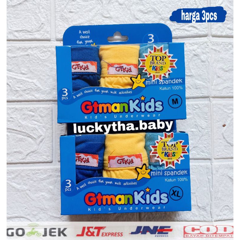 1 box_ GTman kids celana dalam anak GTman 708 m.l.xl / CD GTman kids biru