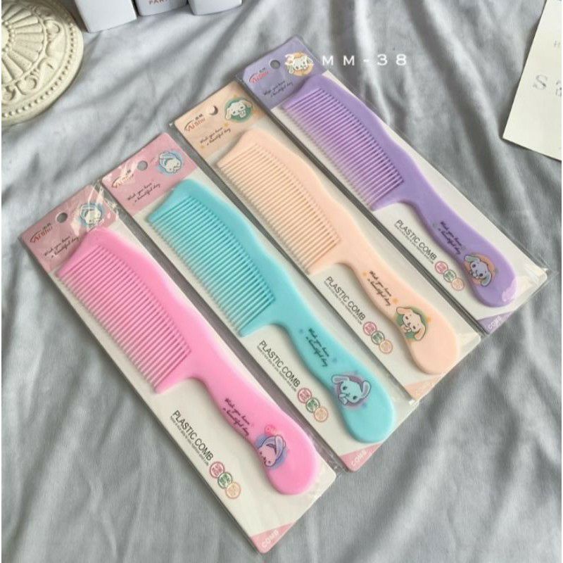 SISIR FANCY KARAKTER JUMBO BESAR - SISIR GAGANG 20CM - AISHU HAIR COMB - Sisir Gagang Karakter Sisir Rambut Karakter Lucu