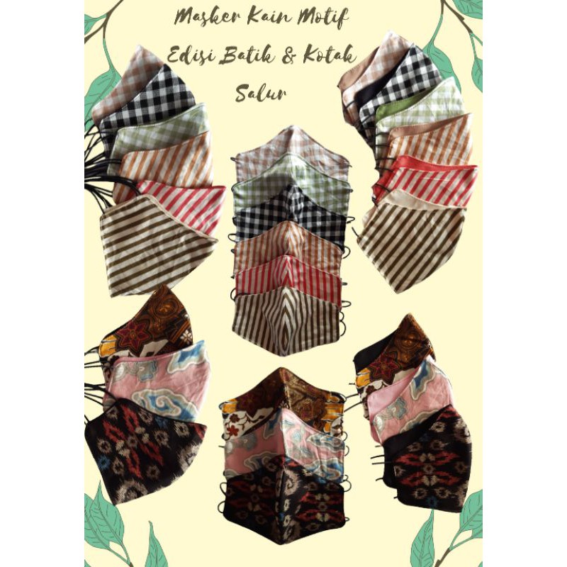 Masker Kain Motif