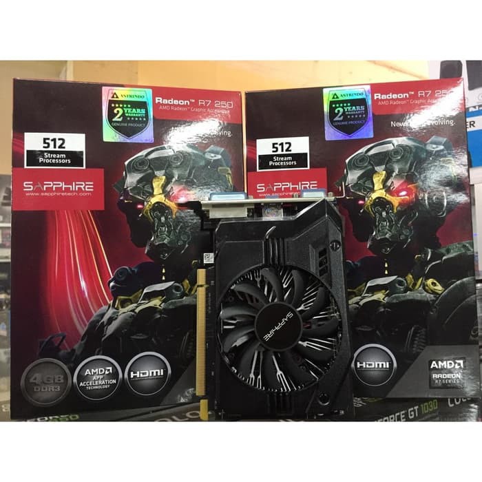 VGA Sapphire Radeon R7 250 4GB DDR3 128 Bit