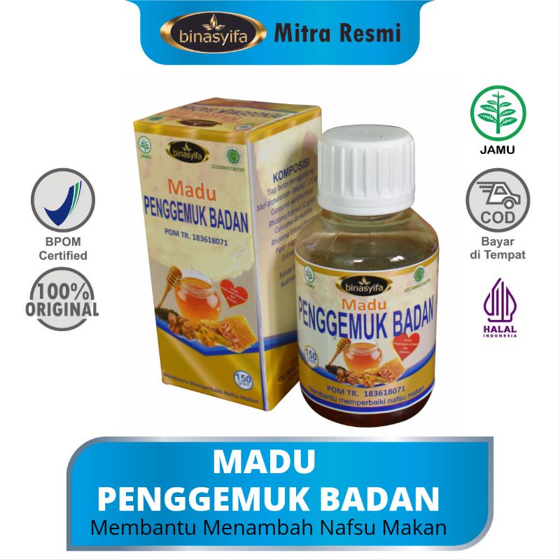 PROMO MADU PENGGEMUK BADAN/ HERBAL PENGGEMUK BADAN / PENAMBAH BERAT BADAN / ORIGINAL BINASYIFA