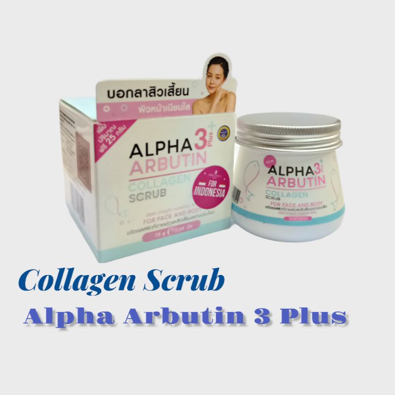 Alpha Arbutin 3 Plus Collagen Deep Essence Whitening Cream / Collagen / Pemutih Badan