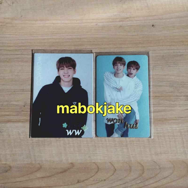 seventeen wonwoo junhui photocard jat wonhui caratland 2018