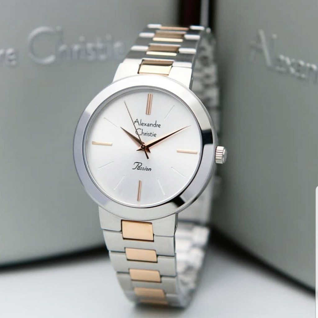AC alexandre Christie AC 2838  wanita original stainless steel silver rose gold