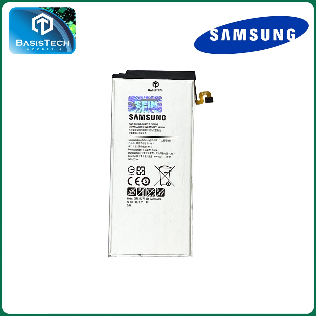 BATERAI SAMSUNG A8 2015 - A800 - A800F - EB-BA800ABE - ORI