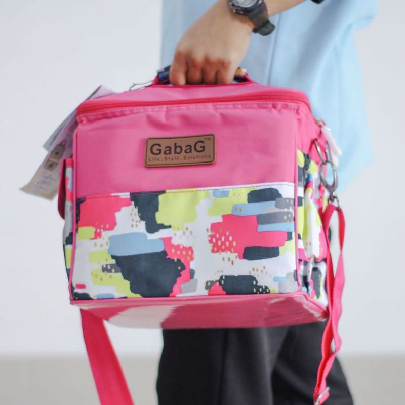 myg - Berat Kirim 1 Kg - Cooler Bag Gabag Single Sling PEOPLE - CACTUS - PINK CAMO - FOREST - Free 2 ice gel